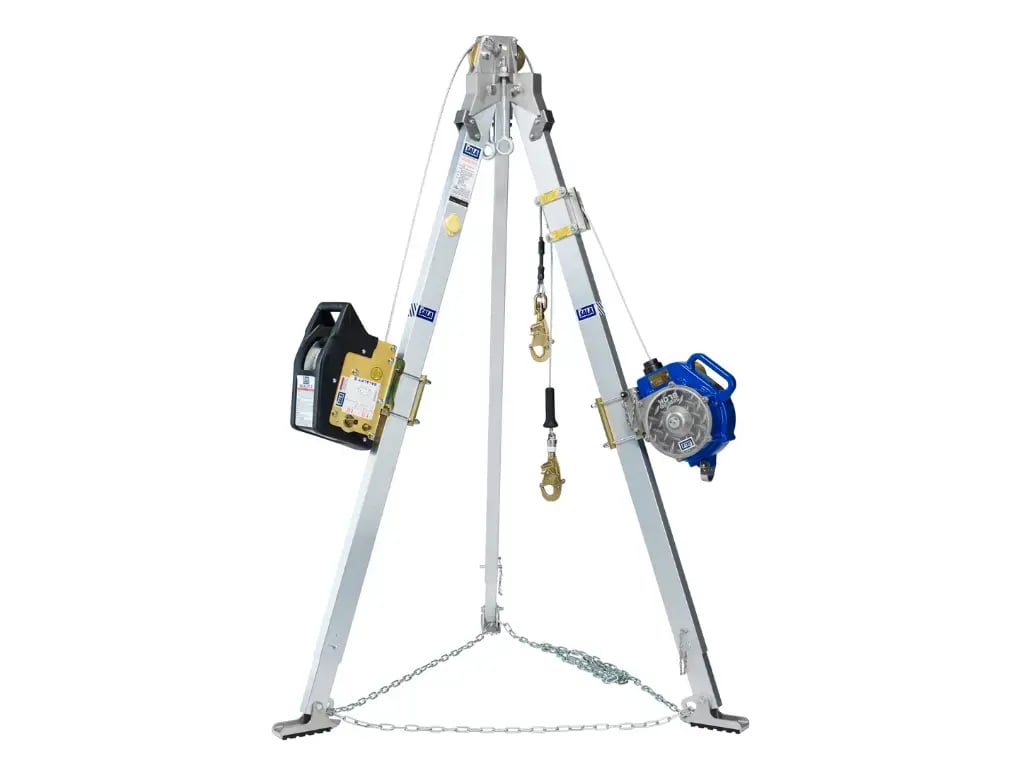 3MTM DBI-SALA® Confined Space Aluminum Tripod with Winch and 3-Way SRL