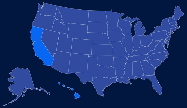 California and Hawaii Territory
