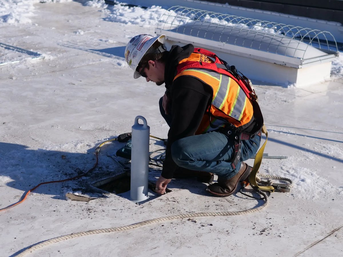 DFP rooftop anchor installation