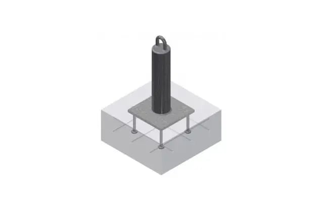 CAST IN PLACE ROOF ANCHOR