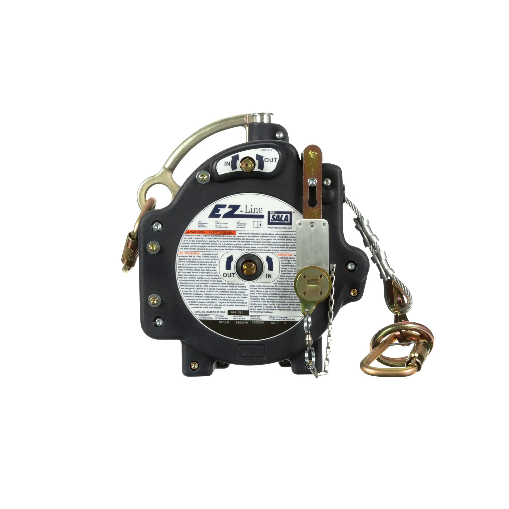 3m-dbi sala ez-line retractable horizontal lifeline system
