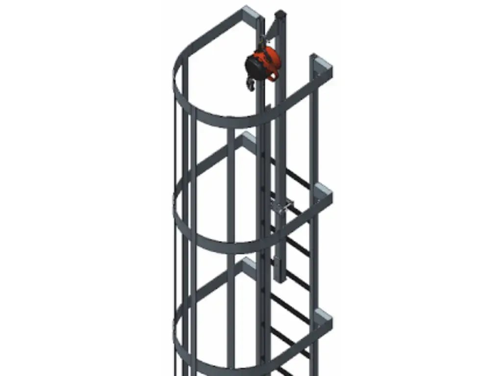 MSA SRL Ladder Extension Post Rendering 1