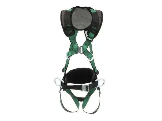 V-FORM Construction Harness, back D-ring, tongue-buckle leg straps