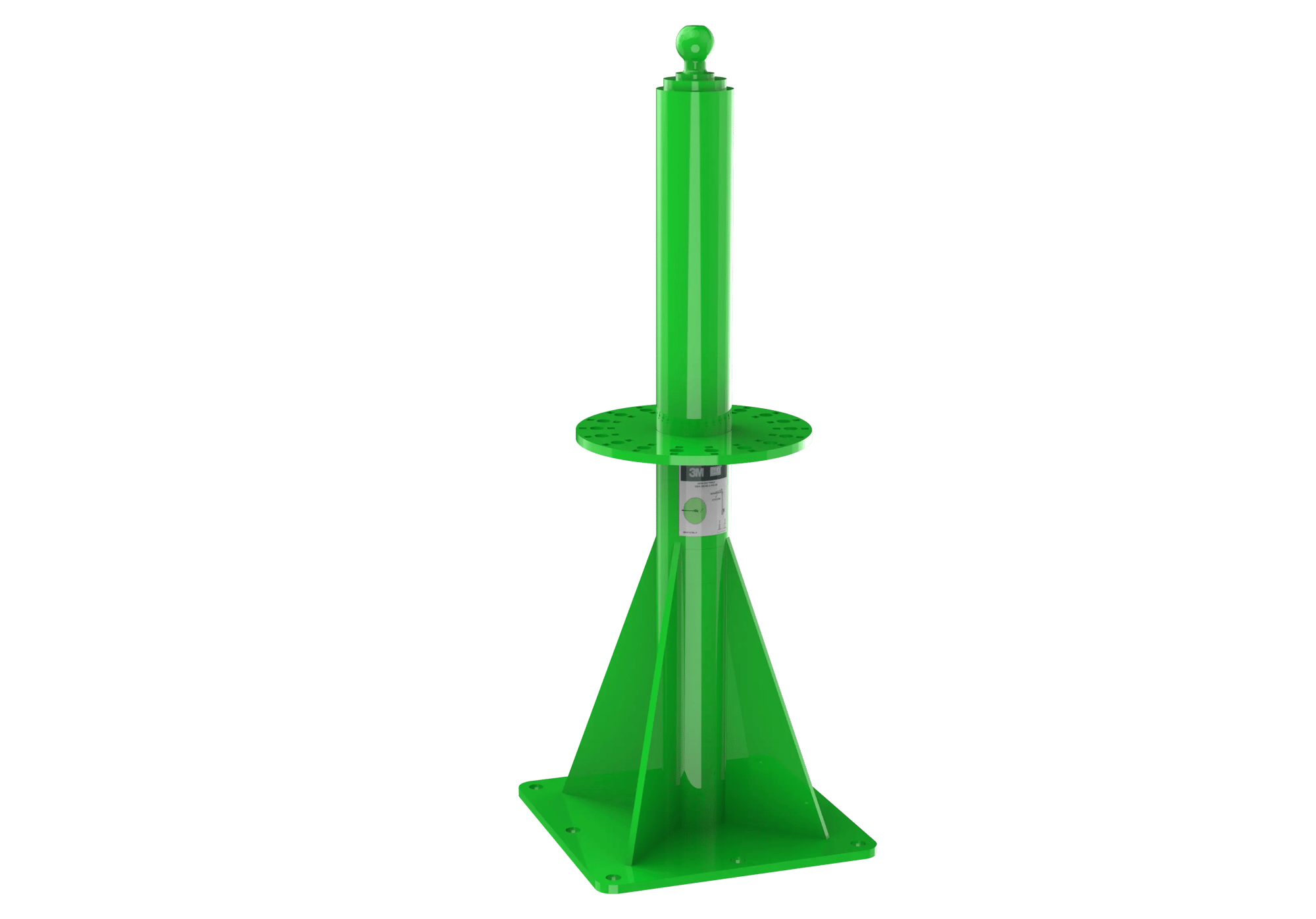 m100 modular jib floor mounted mast base