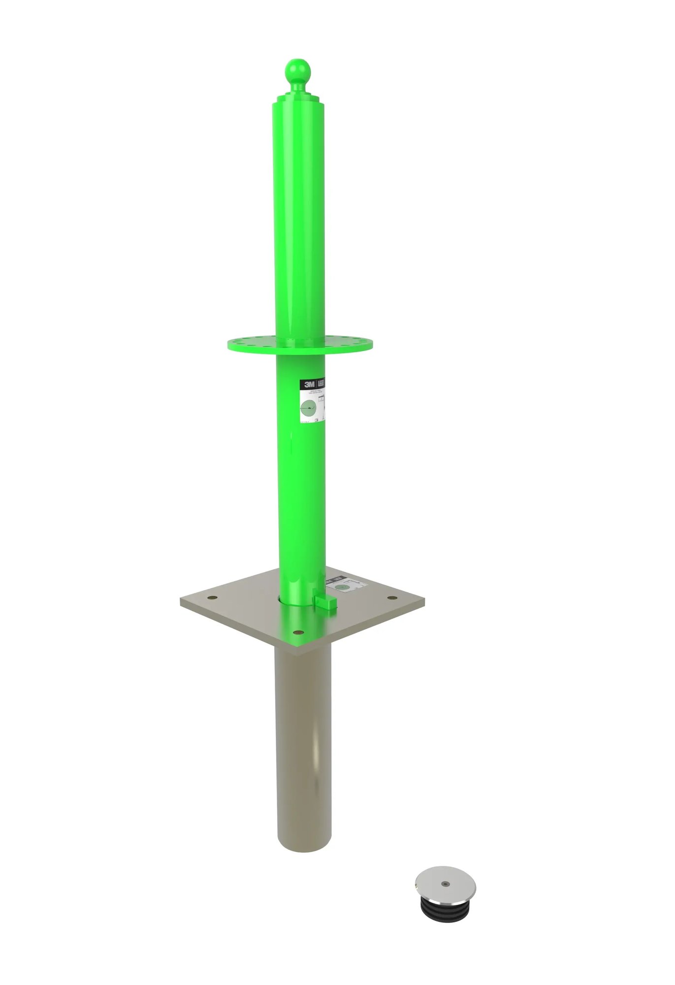 m100 modular jib flush mounted mast base