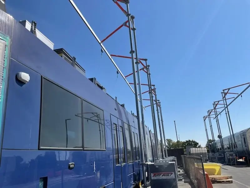 cube overhead fall protection system