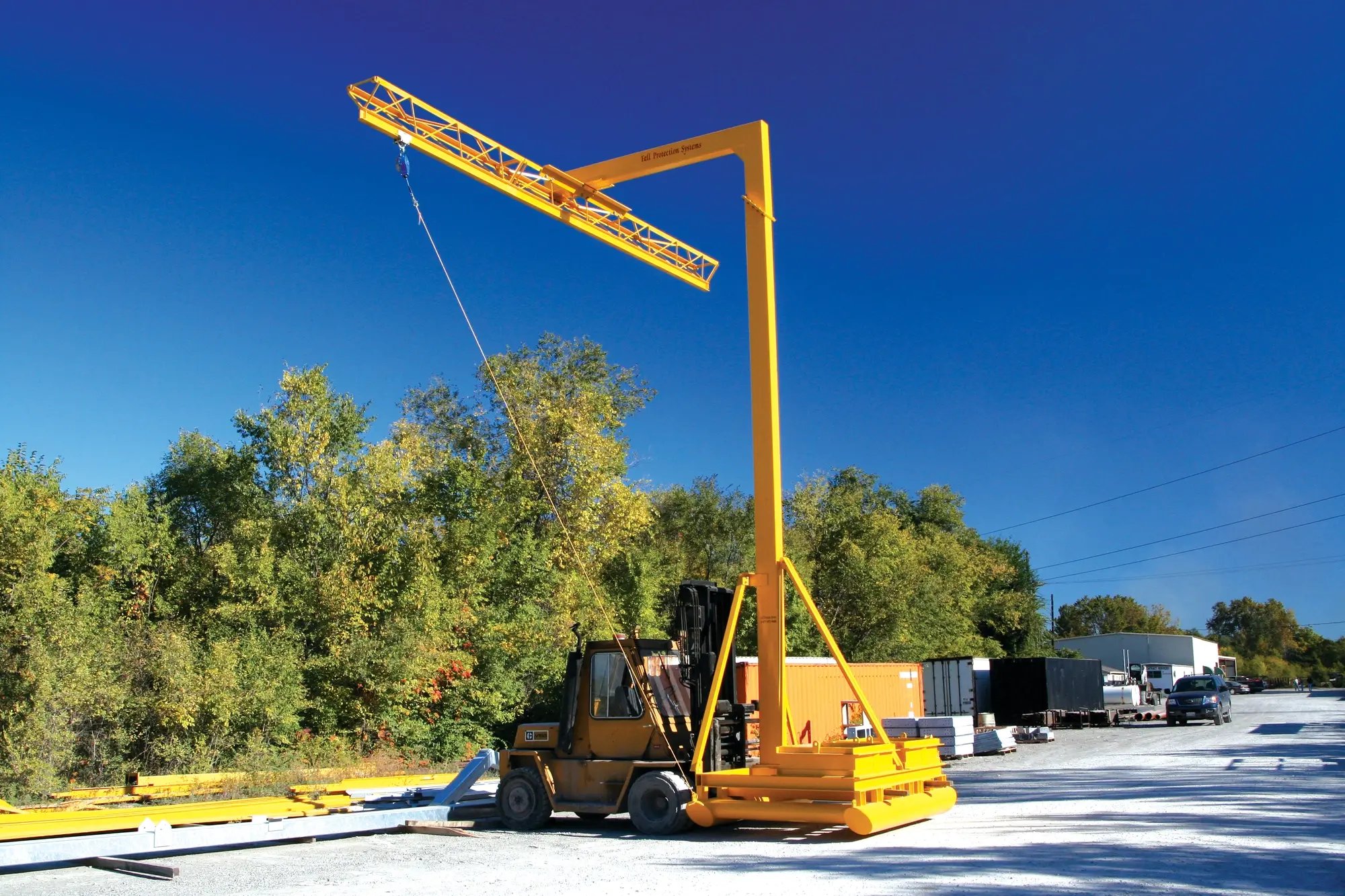 p-style column being transported