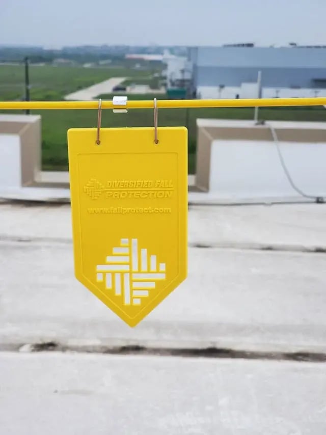 High-visibility-rigid-UV-resistant-plastic-warning-line-flag