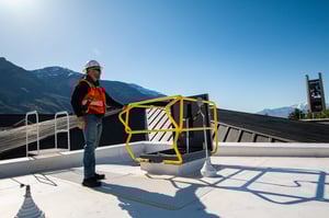 BYU Roof hatch and roof hatch guardrail