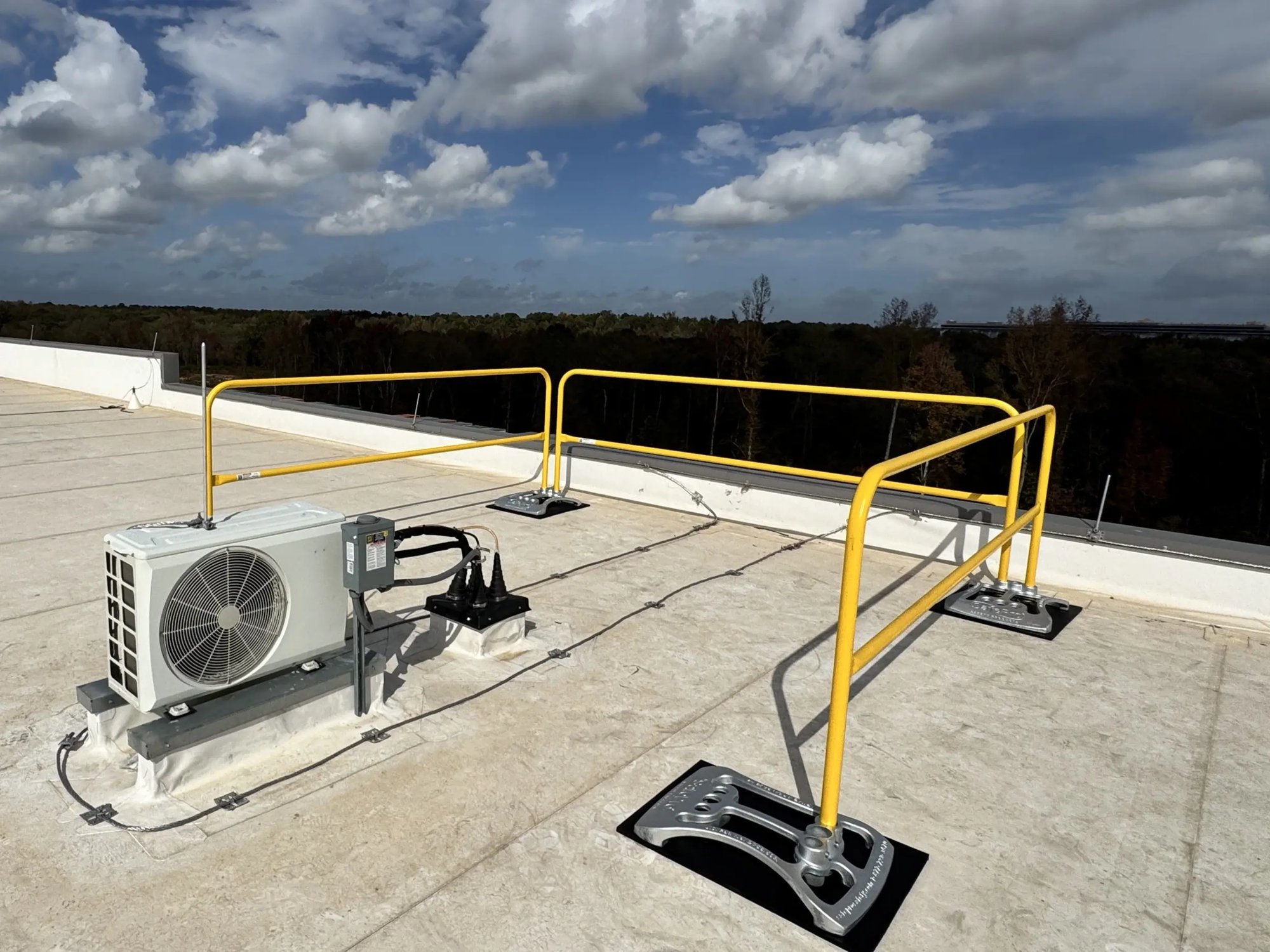 guardrail on rooftop