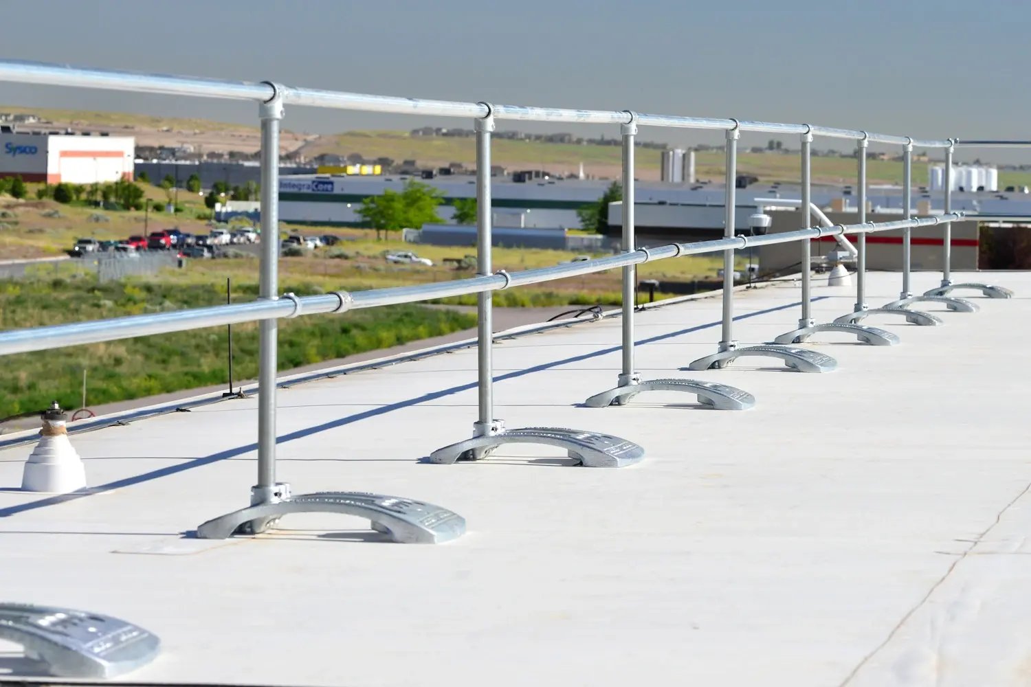 Rootftop Modular Guardrail Passive Fall Protection System