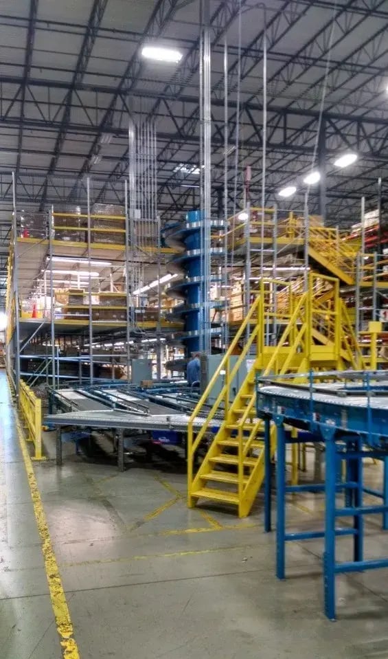 mezzanine stair system