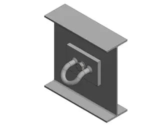 Bolt Through Steel Wall Anchor