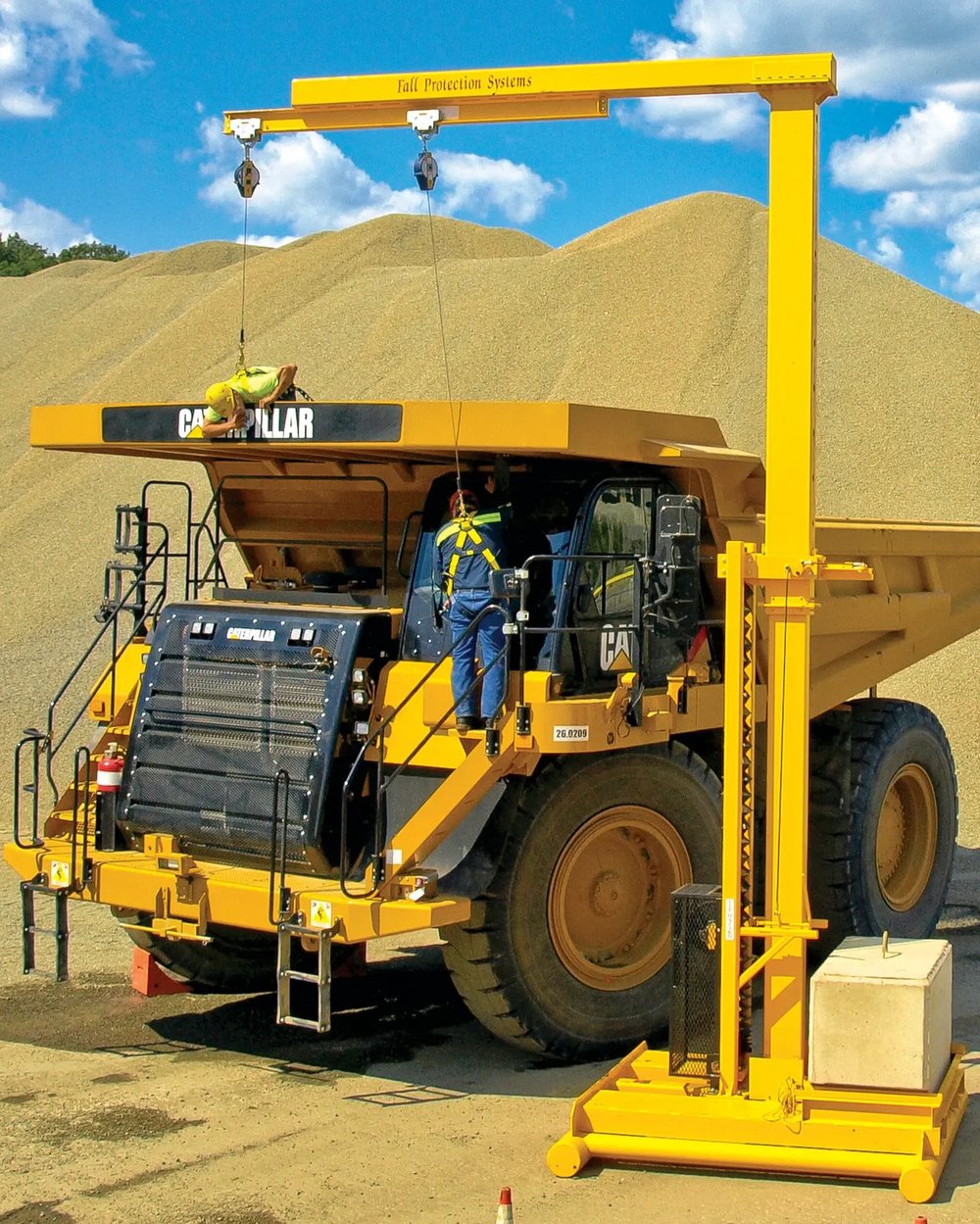 Mining fall protection