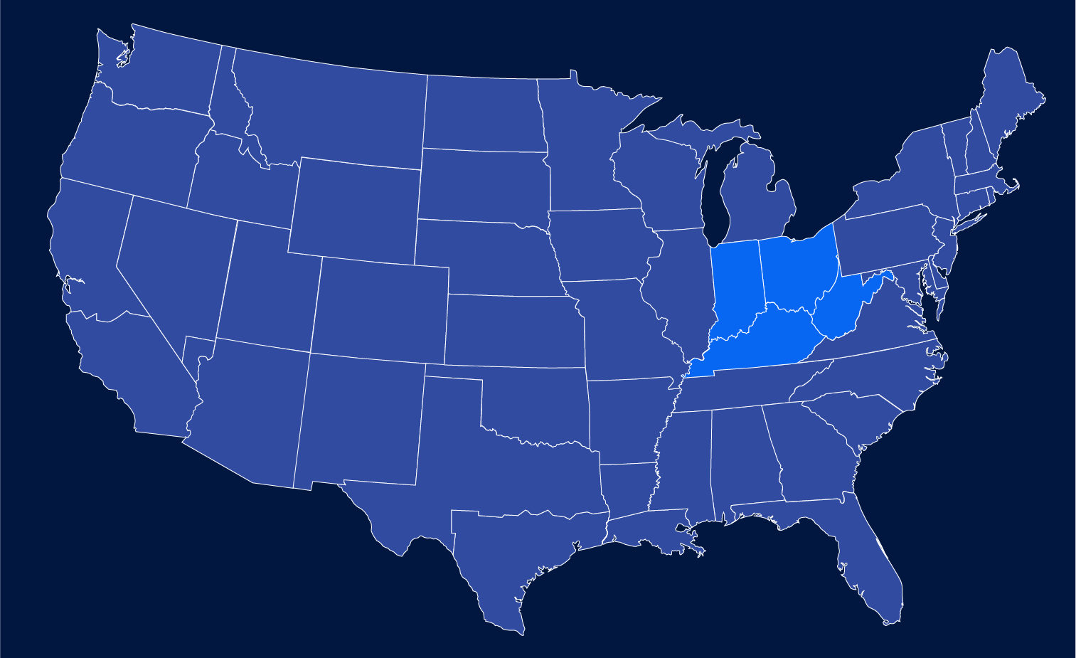 Central Great Lakes Map