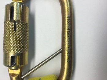 OSHA Compliant Fall Protection Carabiner With Self Locking Gate