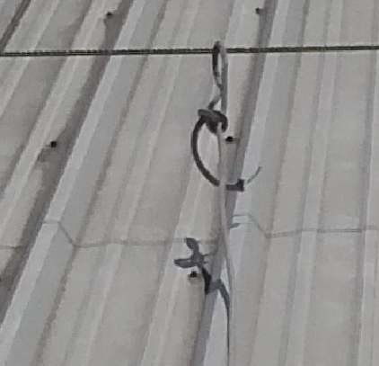 Dangerous Horizontal Lifeline Connection