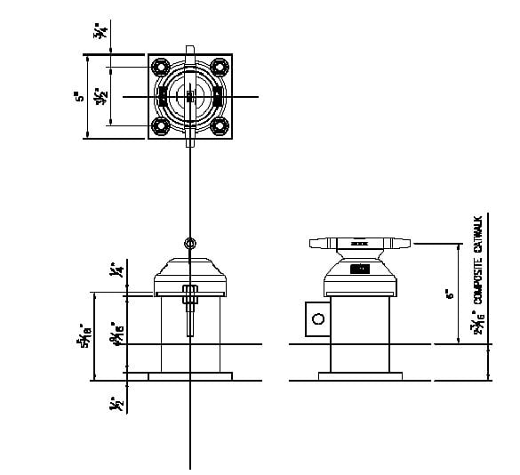 Dual Pupose HLL Single Point Anchor Post