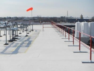 Portable Guardrail for Rooftop Fall Protection