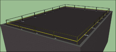 closed perimeter guardrail layout 