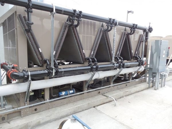 photo of possible obstructions on HVAC system