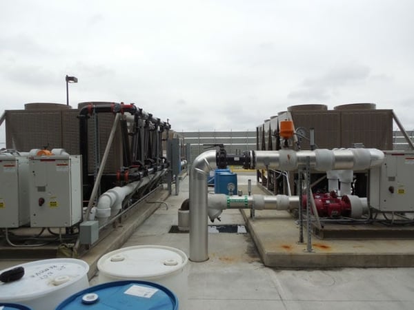 two rooftop HVAC units
