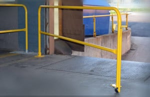 loading dock safety railing