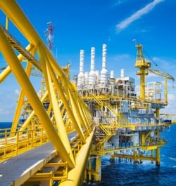 oil rig in ocean