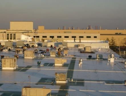 rooftop guardrail installation