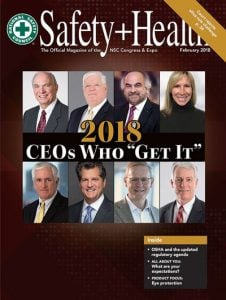 safety and health magazine cover