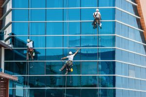 window washers at work