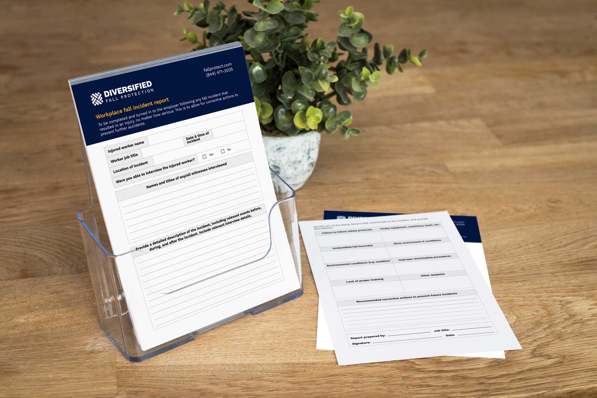 Fall Incident report mockup