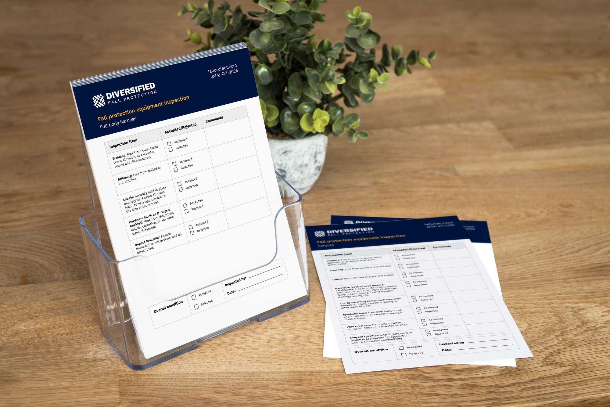 PPE Pre-Use Inspection Checklist mockup