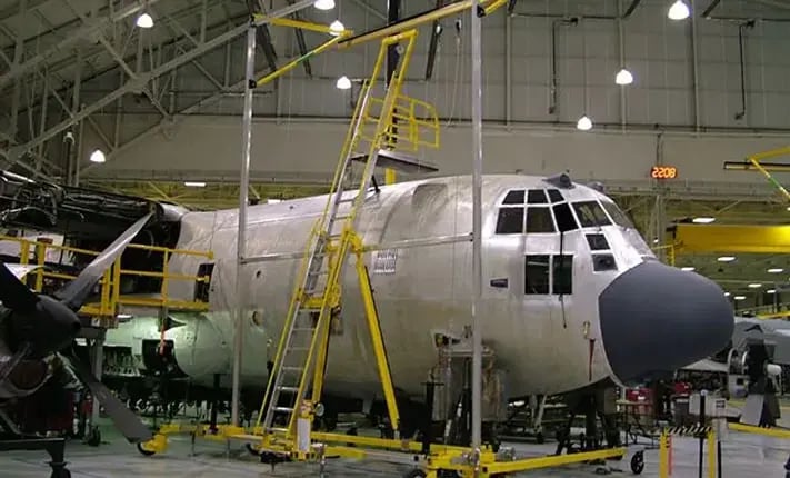 Aircraft and aerospace portable fall protection