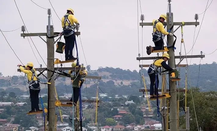 utilities and energy worker fall protection example