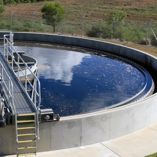 water treatment with guardrail system